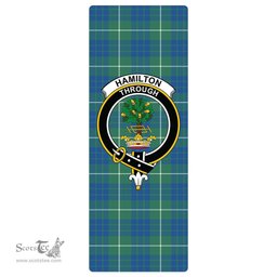 ScotsTee Shop Scottish Hamilton Hunting Ancient Clan Crest Tartan Rubber Yoga Mat