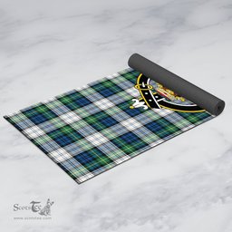 ScotsTee Shop Scottish Gordon Dress Ancient Clan Crest Tartan Rubber Yoga Mat