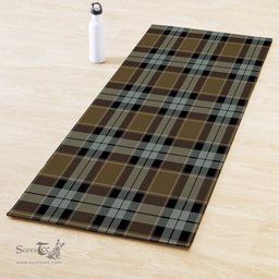 ScotsTee Shop Scottish Graham of Menteith Weathered Clan Tartan Rubber Yoga Mat