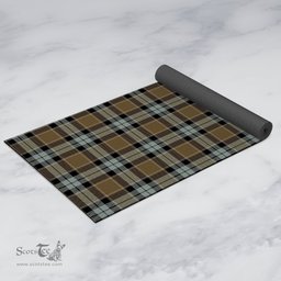 ScotsTee Shop Scottish Graham of Menteith Weathered Clan Tartan Rubber Yoga Mat