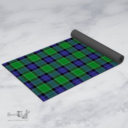 ScotsTee Shop Scottish Graham of Menteith Modern Clan Tartan Rubber Yoga Mat
