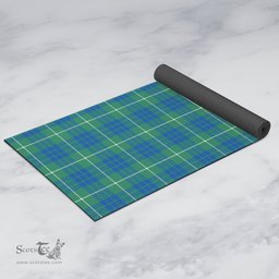 ScotsTee Shop Scottish Hamilton Hunting Ancient Clan Tartan Rubber Yoga Mat