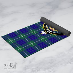 ScotsTee Shop Scottish Hamilton Hunting Modern Clan Crest Tartan Rubber Yoga Mat