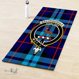 ScotsTee Shop Scottish MacCorquodale Clan Crest Tartan Rubber Yoga Mat