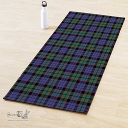 ScotsTee Shop Scottish Fletcher Modern Clan Tartan Rubber Yoga Mat