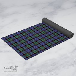 ScotsTee Shop Scottish Fletcher Modern Clan Tartan Rubber Yoga Mat