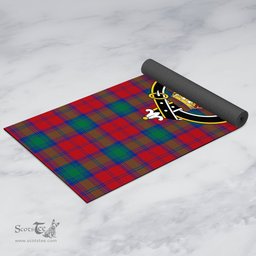 ScotsTee Shop Scottish Lindsay Modern Clan Crest Tartan Rubber Yoga Mat