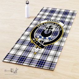 ScotsTee Shop Scottish Hannay Modern Clan Crest Tartan Rubber Yoga Mat