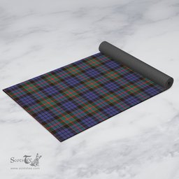 ScotsTee Shop Scottish Fletcher of Dunans Clan Tartan Rubber Yoga Mat