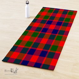 ScotsTee Shop Scottish Gow of McGouan Clan Tartan Rubber Yoga Mat