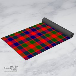 ScotsTee Shop Scottish Gow of McGouan Clan Tartan Rubber Yoga Mat