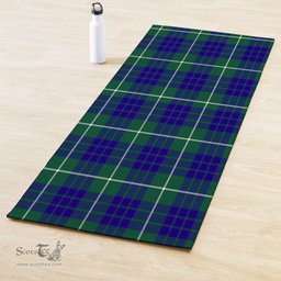 ScotsTee Shop Scottish Hamilton Hunting Modern Clan Tartan Rubber Yoga Mat