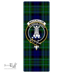 ScotsTee Shop Scottish MacCallum Modern Clan Crest Tartan Rubber Yoga Mat
