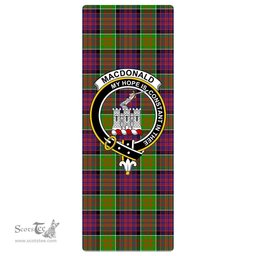 ScotsTee Shop Scottish MacDonald of Clanranald Clan Crest Tartan Rubber Yoga Mat