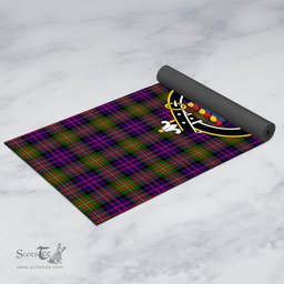 ScotsTee Shop Scottish MacDonnell of Glengarry Modern Clan Crest Tartan Rubber Yoga Mat