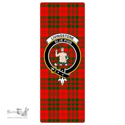 ScotsTee Shop Scottish Livingstone Modern Clan Crest Tartan Rubber Yoga Mat