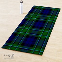 ScotsTee Shop Scottish MacCallum Modern Clan Tartan Rubber Yoga Mat