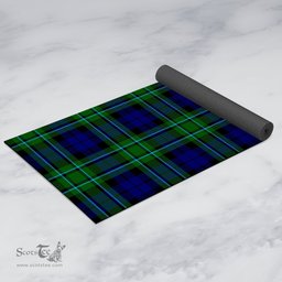 ScotsTee Shop Scottish MacCallum Modern Clan Tartan Rubber Yoga Mat