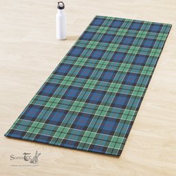 ScotsTee Shop Scottish Leslie Hunting Ancient Clan Tartan Rubber Yoga Mat