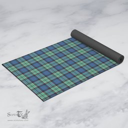 ScotsTee Shop Scottish Leslie Hunting Ancient Clan Tartan Rubber Yoga Mat