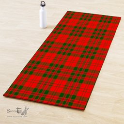 ScotsTee Shop Scottish Livingstone Modern Clan Tartan Rubber Yoga Mat