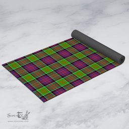 ScotsTee Shop Scottish MacDonald of Clanranald Clan Tartan Rubber Yoga Mat