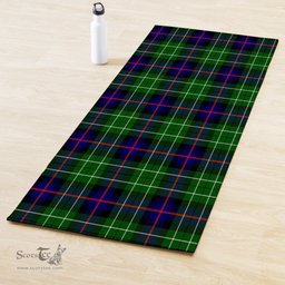 ScotsTee Shop Scottish Leslie Hunting Clan Tartan Rubber Yoga Mat