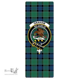ScotsTee Shop Scottish Graham of Menteith Ancient Clan Crest Tartan Rubber Yoga Mat