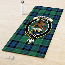 ScotsTee Shop Scottish Graham of Menteith Ancient Clan Crest Tartan Rubber Yoga Mat
