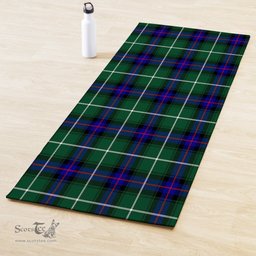 ScotsTee Shop Scottish MacDonald of the Isles Hunting Modern Clan Tartan Rubber Yoga Mat
