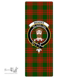ScotsTee Shop Scottish Menzies Green Modern Clan Crest Tartan Rubber Yoga Mat