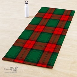 ScotsTee Shop Scottish Stewart Atholl Modern Clan Tartan Rubber Yoga Mat