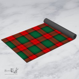ScotsTee Shop Scottish Stewart Atholl Modern Clan Tartan Rubber Yoga Mat