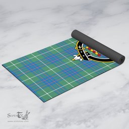 ScotsTee Shop Scottish MacIntyre Hunting Ancient Clan Crest Tartan Rubber Yoga Mat