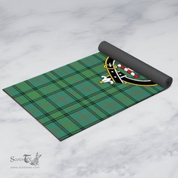 ScotsTee Shop Scottish Ross Hunting Ancient Clan Crest Tartan Rubber Yoga Mat