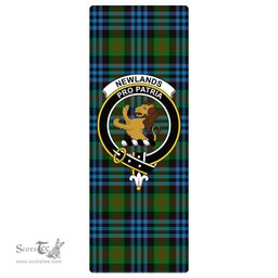 ScotsTee Shop Scottish Newlands of Lauriston Clan Crest Tartan Rubber Yoga Mat