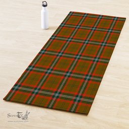 ScotsTee Shop Scottish Seton Hunting Modern Clan Tartan Rubber Yoga Mat