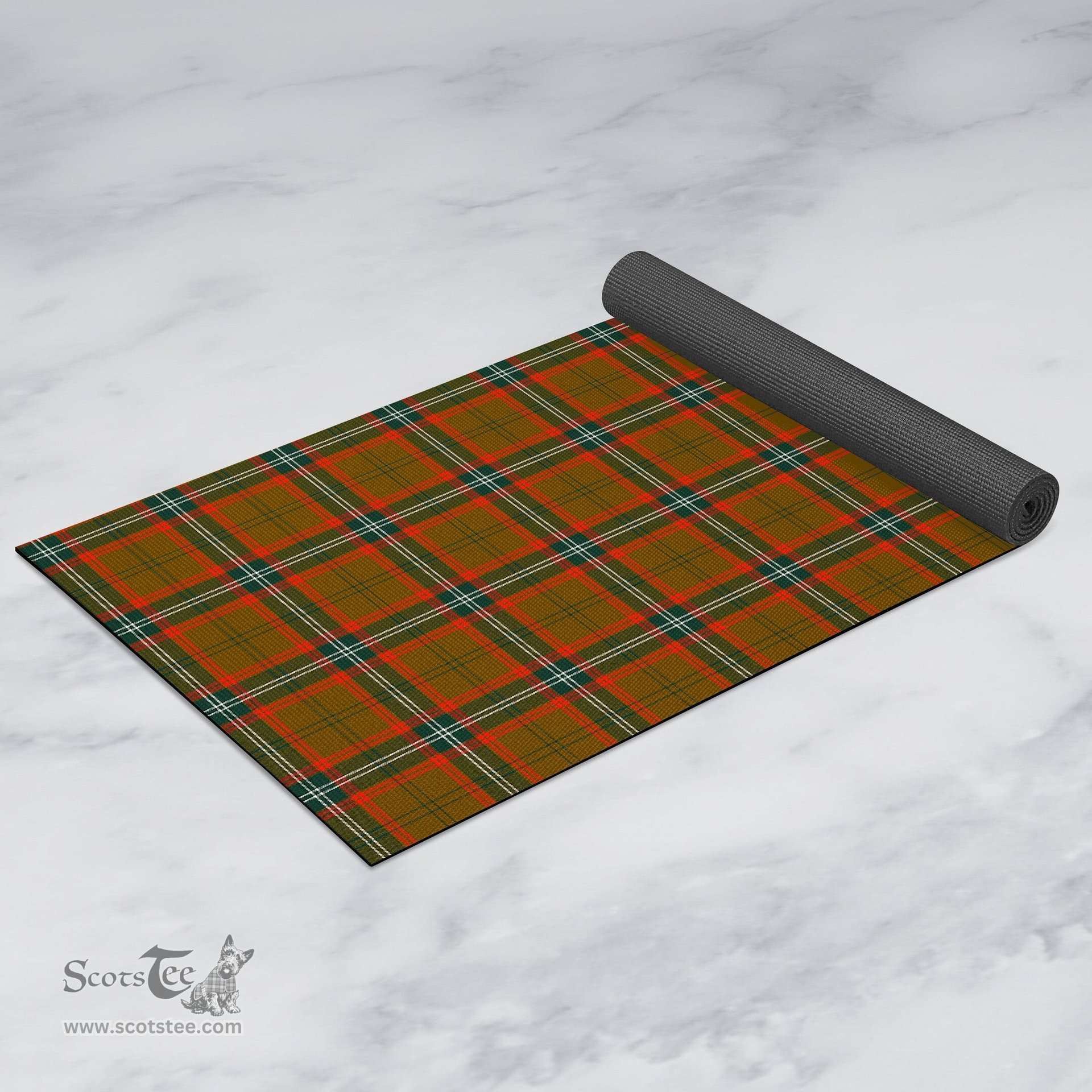 ScotsTee Shop Scottish Seton Hunting Modern Clan Tartan Rubber Yoga Mat