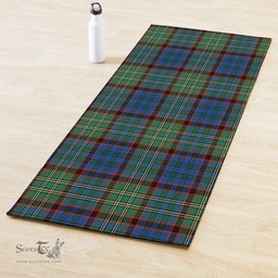 ScotsTee Shop Scottish Nicolson Hunting Ancient Clan Tartan Rubber Yoga Mat
