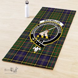 ScotsTee Shop Scottish MacMillan Hunting Modern Clan Crest Tartan Rubber Yoga Mat