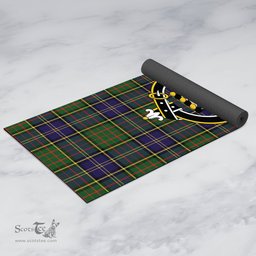 ScotsTee Shop Scottish MacMillan Hunting Modern Clan Crest Tartan Rubber Yoga Mat
