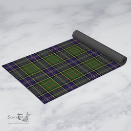 ScotsTee Shop Scottish MacMillan Hunting Modern Clan Tartan Rubber Yoga Mat