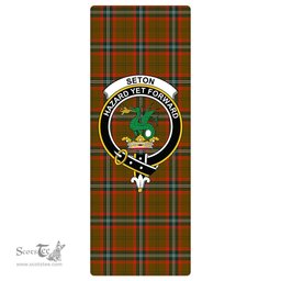 ScotsTee Shop Scottish Seton Hunting Modern Clan Crest Tartan Rubber Yoga Mat
