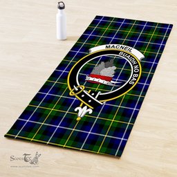 ScotsTee Shop Scottish MacNeil of Barra Modern Clan Crest Tartan Rubber Yoga Mat