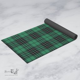 ScotsTee Shop Scottish MacLean Hunting Ancient Clan Tartan Rubber Yoga Mat
