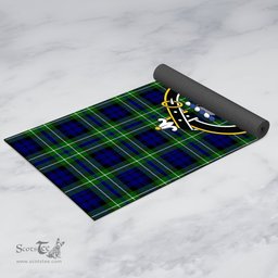 ScotsTee Shop Scottish MacNeil of Colonsay Modern Clan Crest Tartan Rubber Yoga Mat