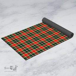 ScotsTee Shop Scottish MacLachlan Hunting Modern Clan Tartan Rubber Yoga Mat