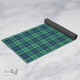 ScotsTee Shop Scottish MacNeil of Colonsay Ancient Clan Tartan Rubber Yoga Mat