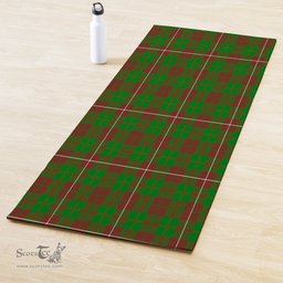 ScotsTee Shop Scottish MacKinnon Hunting Modern Clan Tartan Rubber Yoga Mat
