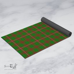 ScotsTee Shop Scottish MacKinnon Hunting Modern Clan Tartan Rubber Yoga Mat